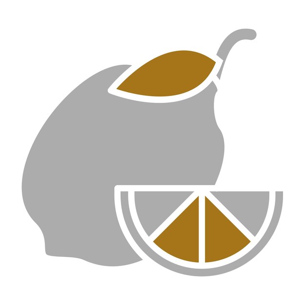 Diseño vectorial Estilo de icono de limón