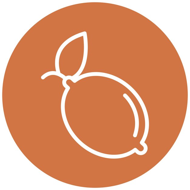 Diseño vectorial Estilo de icono de limón