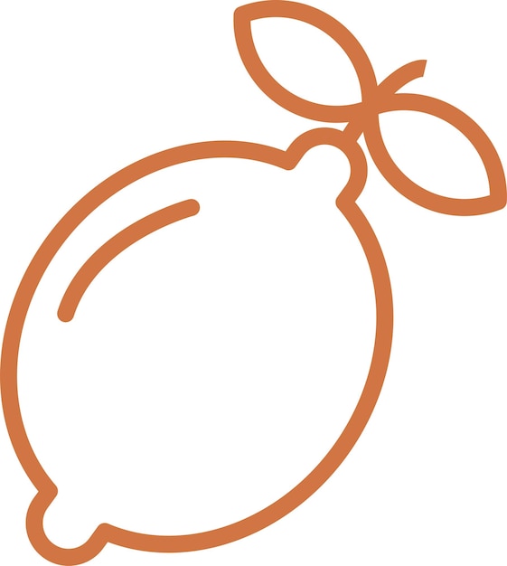 Diseño vectorial Estilo de icono de limón