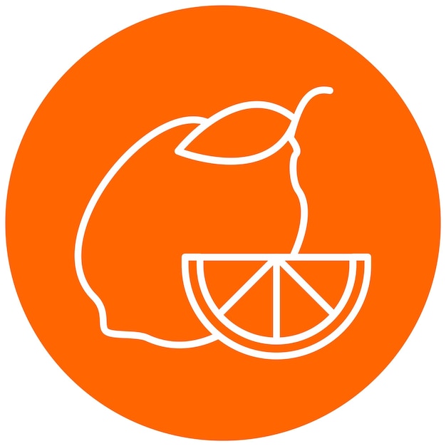 Diseño vectorial Estilo de icono de limón