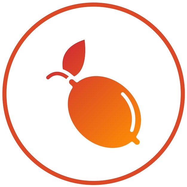 Diseño vectorial Estilo de icono de limón