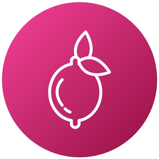 Diseño vectorial Estilo de icono de limón