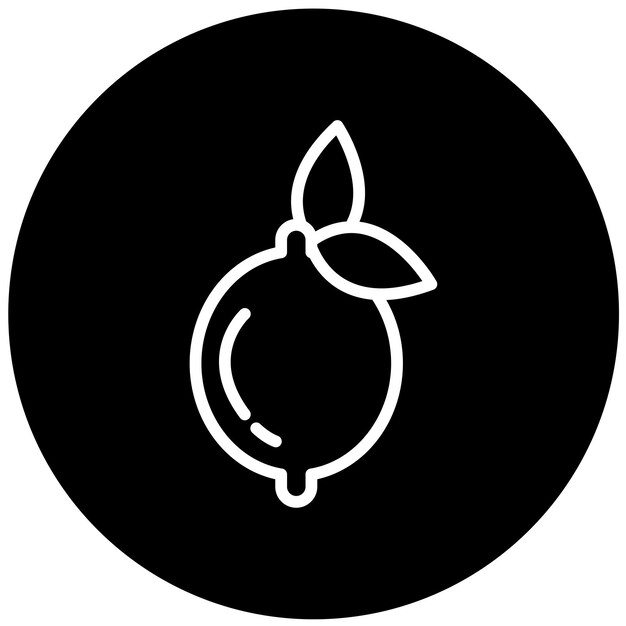 Diseño vectorial Estilo de icono de limón