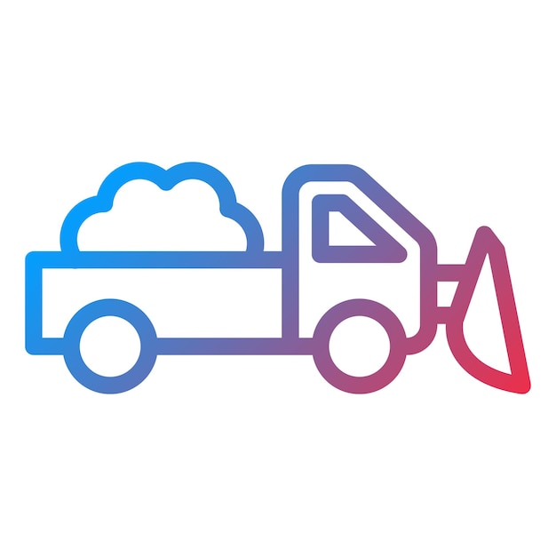 Diseño vectorial del estilo del icono del limpiahielos