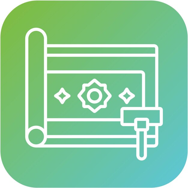 Diseño vectorial de estilo de icono de limpieza de alfombras