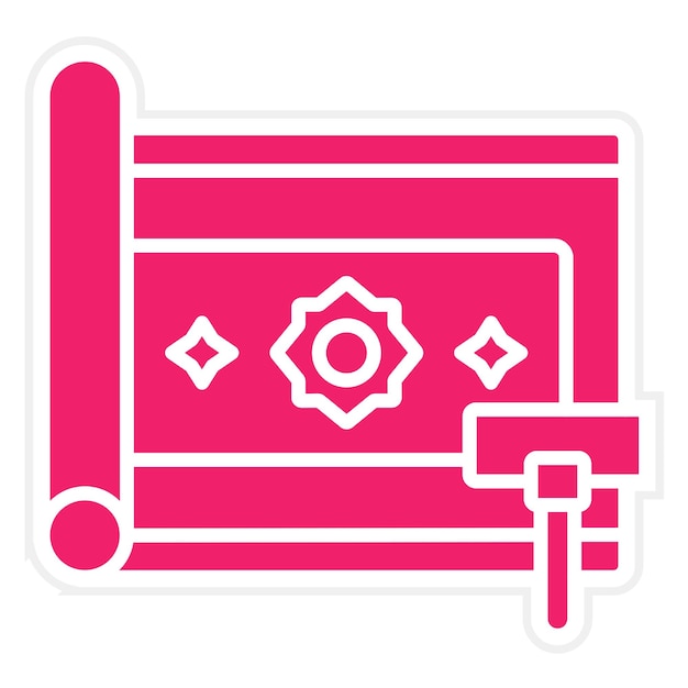 Diseño vectorial de estilo de icono de limpieza de alfombras