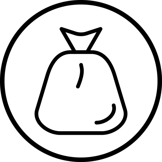 Diseño vectorial de estilo de icono de limpieza de basura
