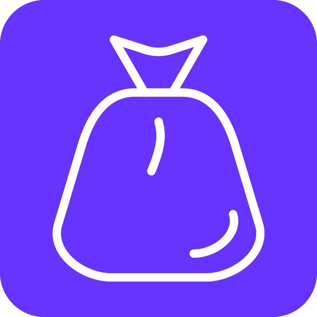 Diseño vectorial de estilo de icono de limpieza de basura
