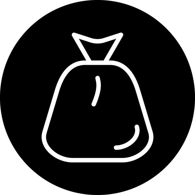 Diseño vectorial de estilo de icono de limpieza de basura