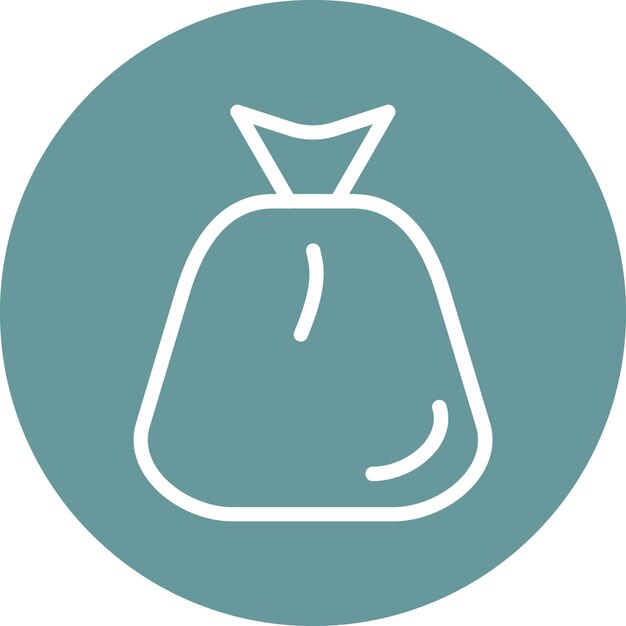 Diseño vectorial de estilo de icono de limpieza de basura