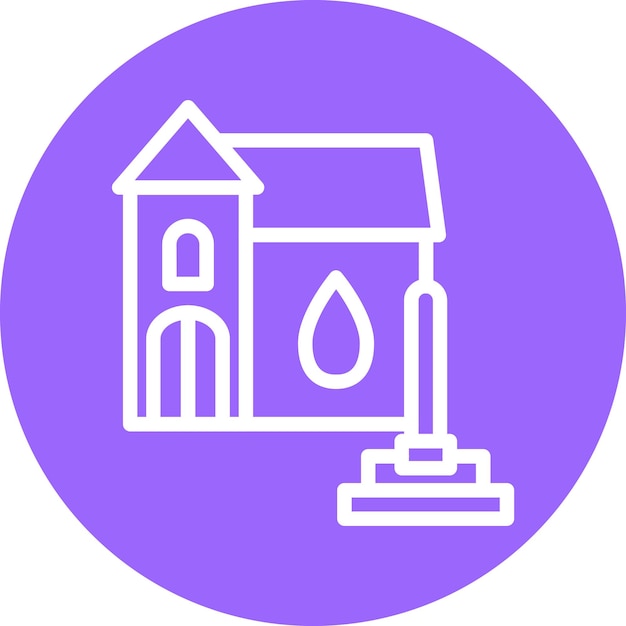 Diseño vectorial Estilo del icono de limpieza de daños por agua