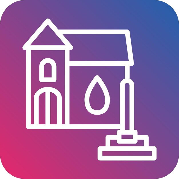 Diseño vectorial Estilo del icono de limpieza de daños por agua
