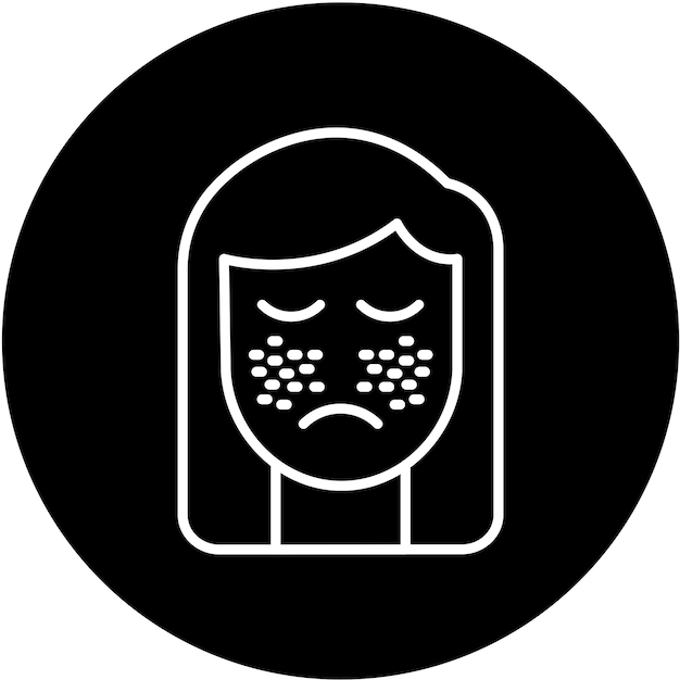 Diseño vectorial Estilo del icono de limpieza facial
