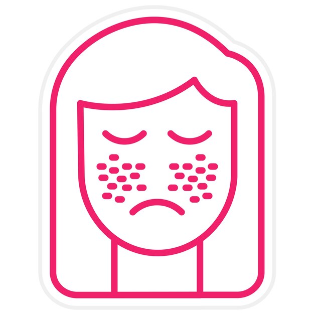 Diseño vectorial Estilo del icono de limpieza facial