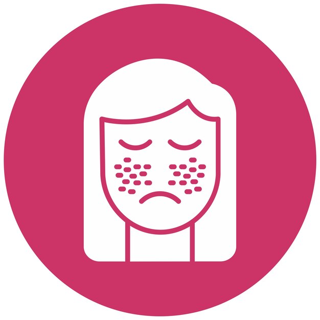 Diseño vectorial Estilo del icono de limpieza facial