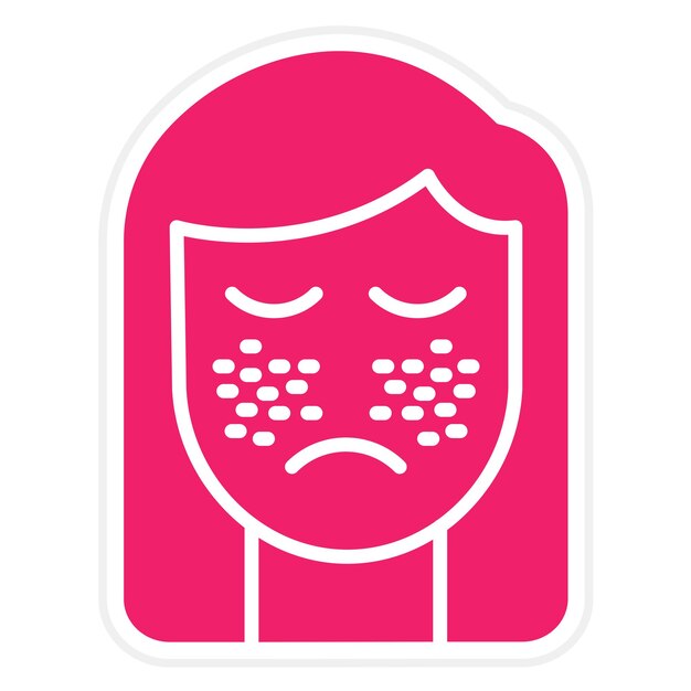 Diseño vectorial Estilo del icono de limpieza facial