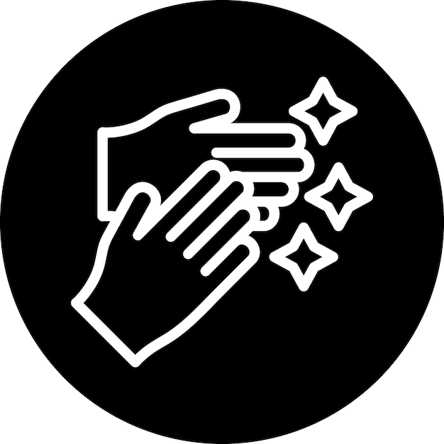 Diseño vectorial Estilo del icono de limpieza
