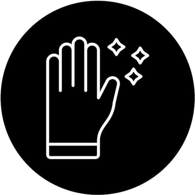 Diseño vectorial Estilo del icono de limpieza