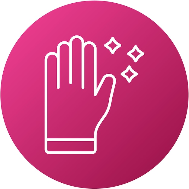 Diseño vectorial Estilo del icono de limpieza