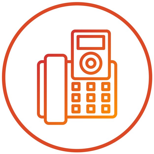 Diseño vectorial Estilo del icono de línea fija