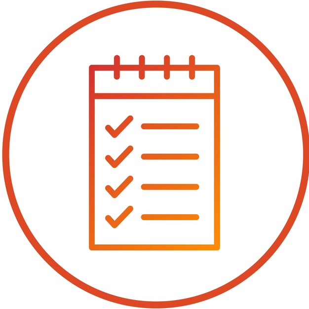 Diseño vectorial Estilo del icono de la lista de compras