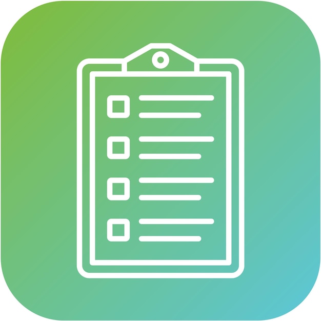 Diseño vectorial Estilo del icono de la lista de compras