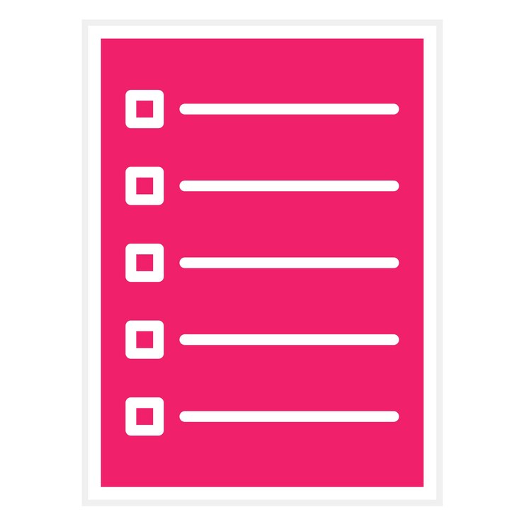 Vector diseño vectorial estilo del icono de la lista de compras