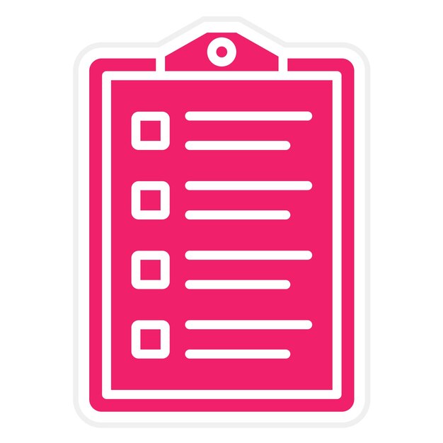 Diseño vectorial Estilo del icono de la lista de compras