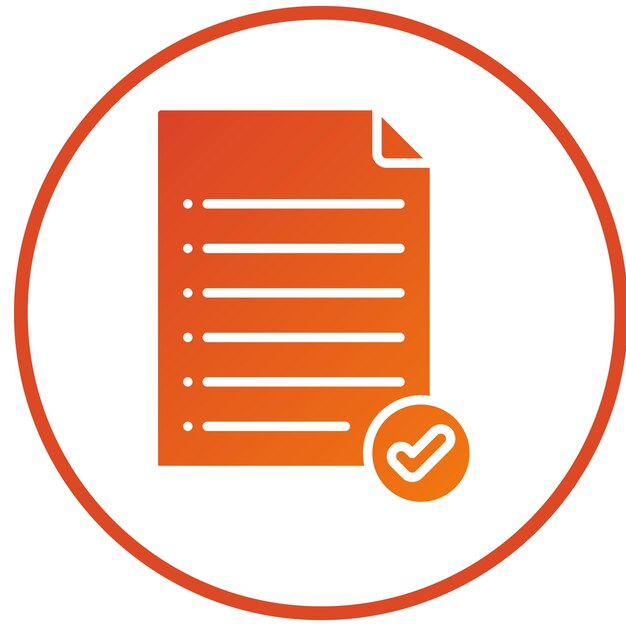 Diseño vectorial Estilo del icono de la lista de compras
