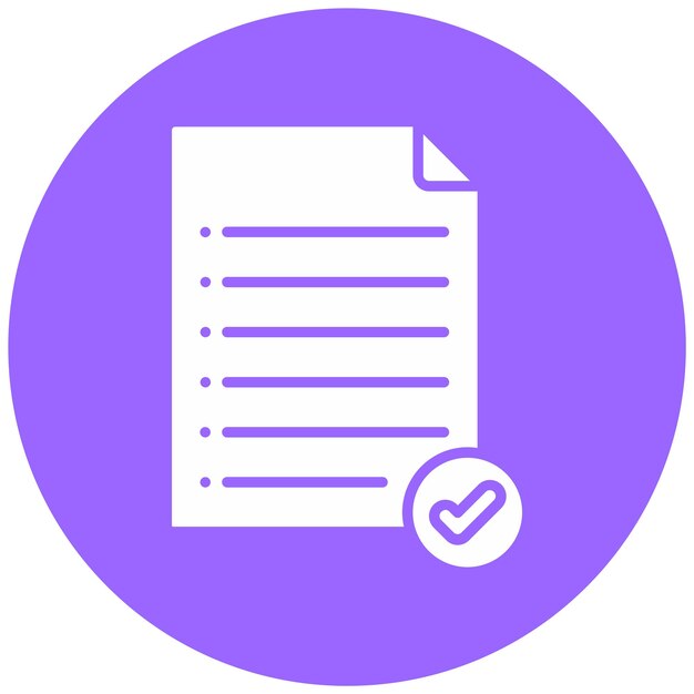 Diseño vectorial Estilo del icono de la lista de compras