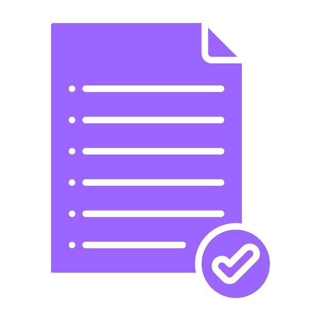 Diseño vectorial Estilo del icono de la lista de compras