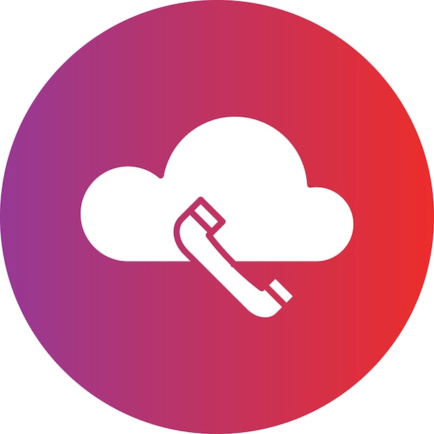 Diseño vectorial Estilo del icono de la llamada telefónica