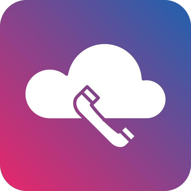 Diseño vectorial Estilo del icono de la llamada telefónica