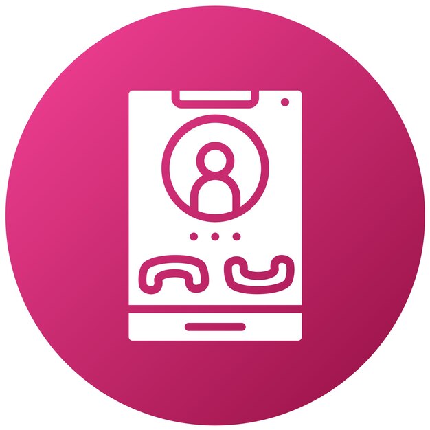 Diseño vectorial Estilo del icono de la llamada telefónica