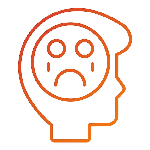Diseño vectorial Estilo del icono de llanto