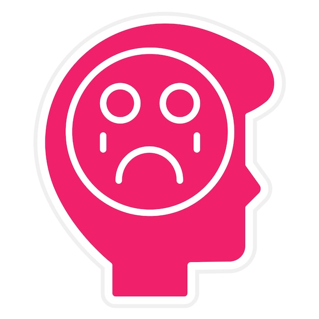 Diseño vectorial Estilo del icono de llanto