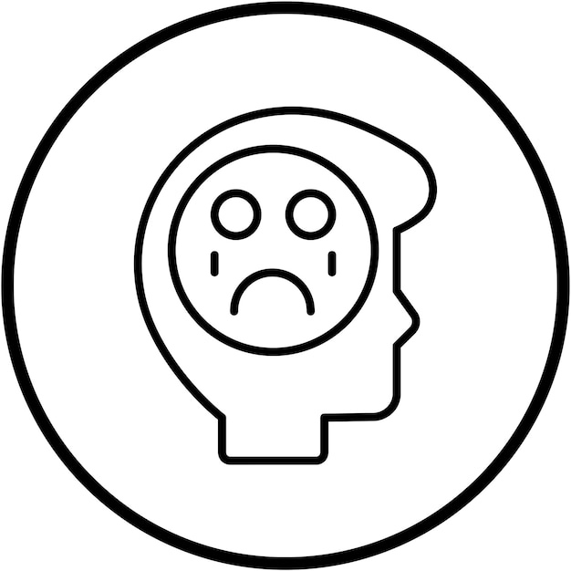 Diseño vectorial Estilo del icono de llanto