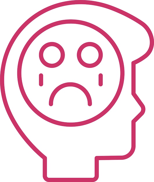 Diseño vectorial Estilo del icono de llanto