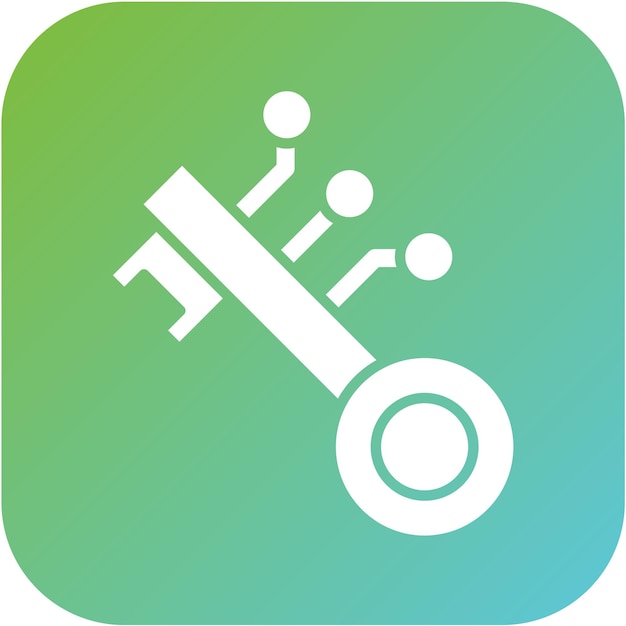 Diseño vectorial Estilo del icono de la llave digital