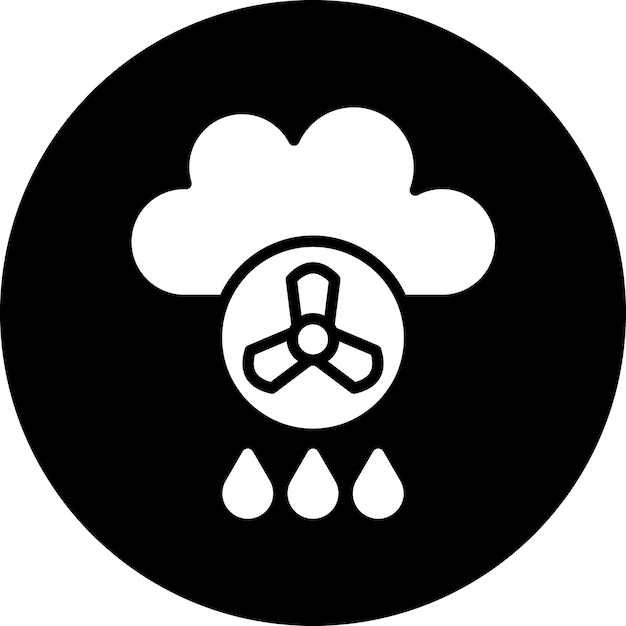 Vector diseño vectorial estilo del icono de la lluvia ácida