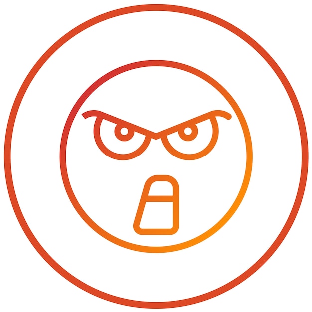 Diseño vectorial Estilo de icono loco