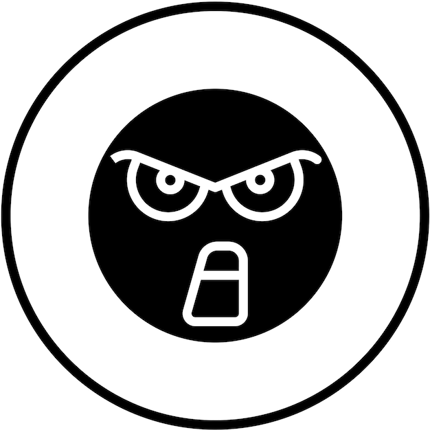 Diseño vectorial Estilo de icono loco