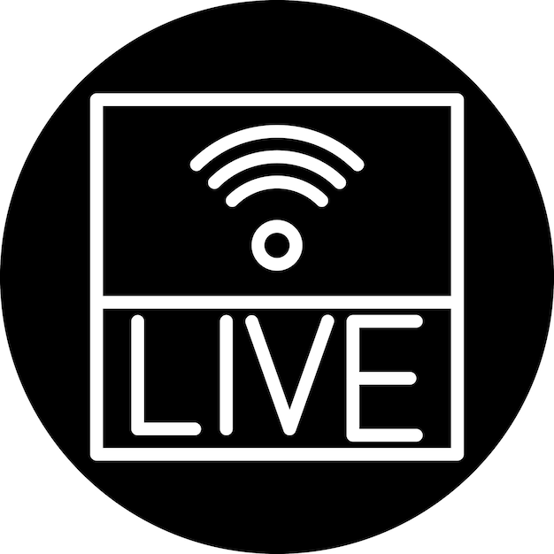 Diseño vectorial Estilo del icono del locutor