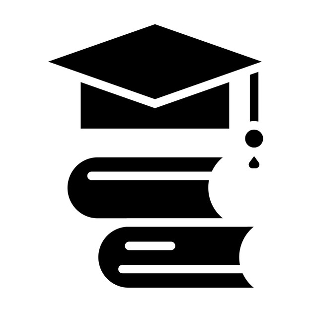 Diseño vectorial Estilo del icono de logro académico