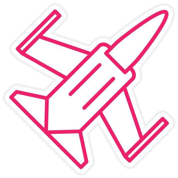 Diseño vectorial Estilo del icono de lucha y vuelo