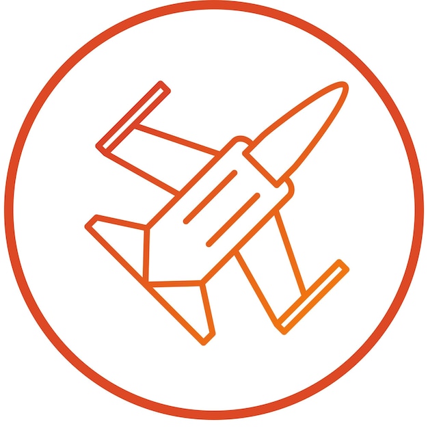Diseño vectorial Estilo del icono de lucha y vuelo