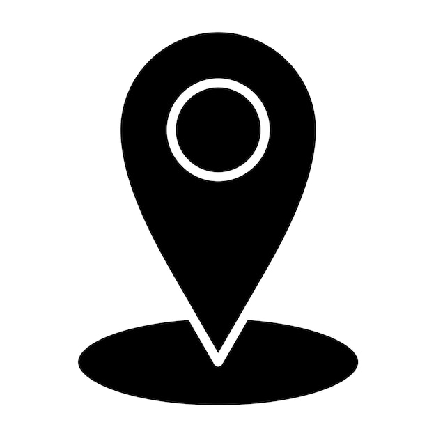 Diseño vectorial Estilo del icono del lugar