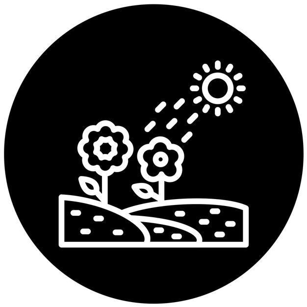 Diseño vectorial Estilo de icono de luminescencia animada