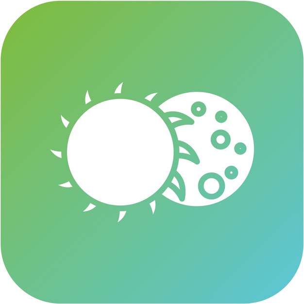 Diseño vectorial Estilo del icono lunar