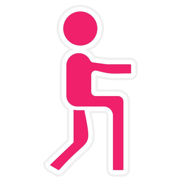 Diseño vectorial Estilo del icono de Lunges